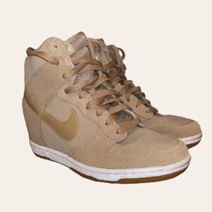 Nike Dunk Sky Hi Essential Hidden Wedge Shoes Desert Camo Rare